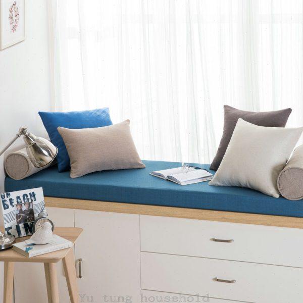 杭州高密度海绵飘窗垫定做窗台垫榻榻米沙发垫床椅垫加硬订制简欧