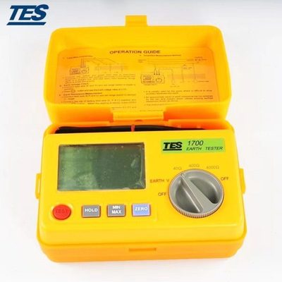 台湾泰仕TES-1700数字接地电阻测试仪 精度便携接地电阻表打钉