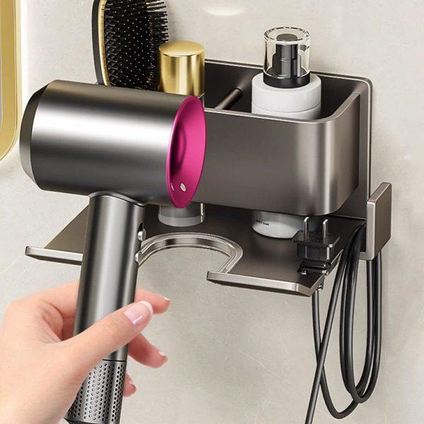 吹风机置物架免打孔卫生间壁挂式电吹风支架浴室风筒收纳架304钢,家庭/个人清洁工具,吹风机置物架,淘宝优惠券,粉丝福利购,淘宝优惠卷