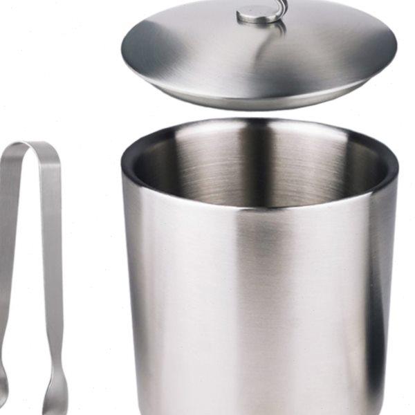 加厚双层304不锈钢小冰桶吧台专用冰粒储冷保冻小号冰桶冰夹,餐饮具,冰桶,淘宝优惠券,粉丝福利购,淘宝优惠卷
