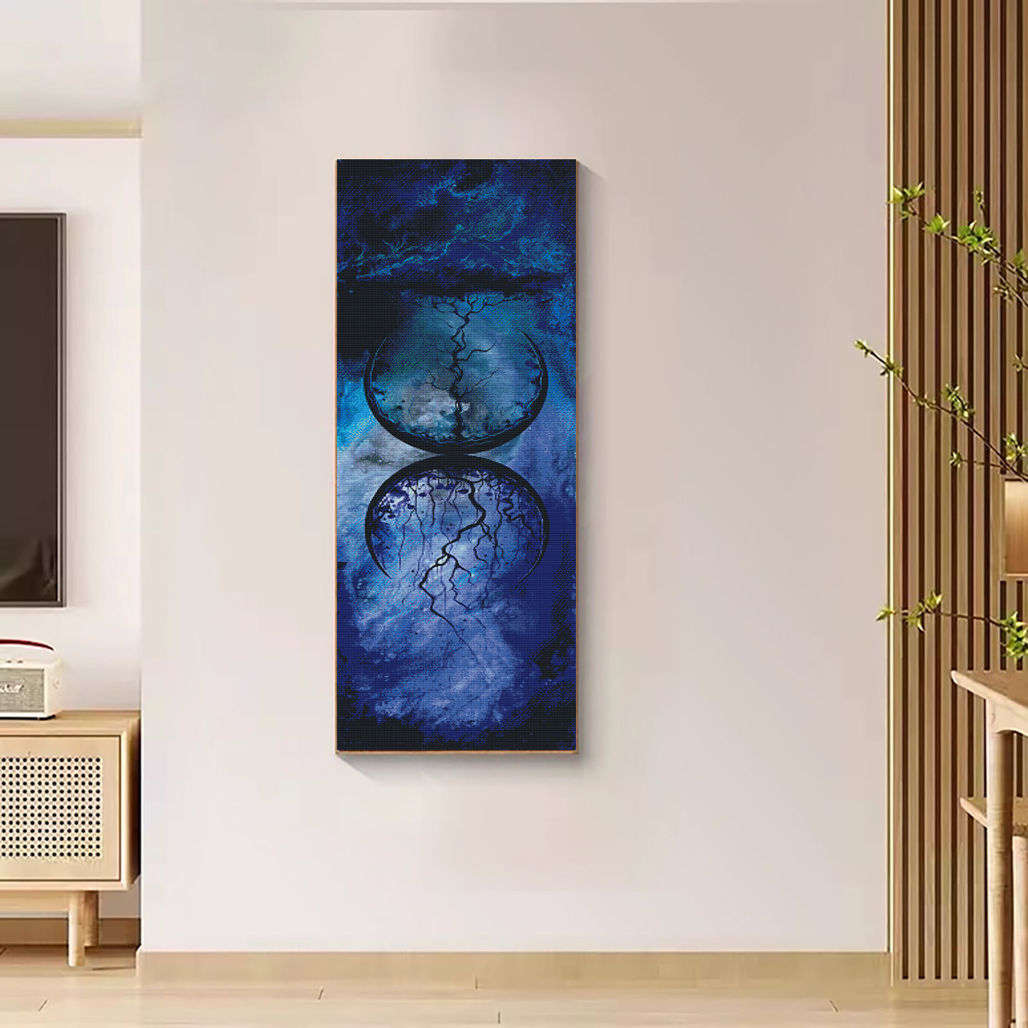【花田错】北欧风破碎星球钻石画满钻2026新款抽象宇宙贴钻装饰画