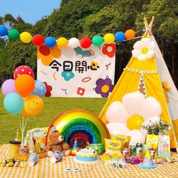 户外野餐露营生日气球装饰儿童周岁派对场景布置春游草地照道具,节庆用品/礼品,发光气球,淘宝优惠券,粉丝福利购,淘宝优惠卷