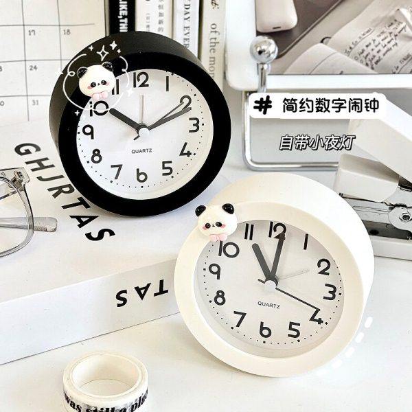 家用台式时钟可爱闹钟摆件学生书桌闹钟北欧风床头办公室桌面闹铃,家居饰品,台钟/闹钟,淘宝优惠券,粉丝福利购,淘宝优惠卷