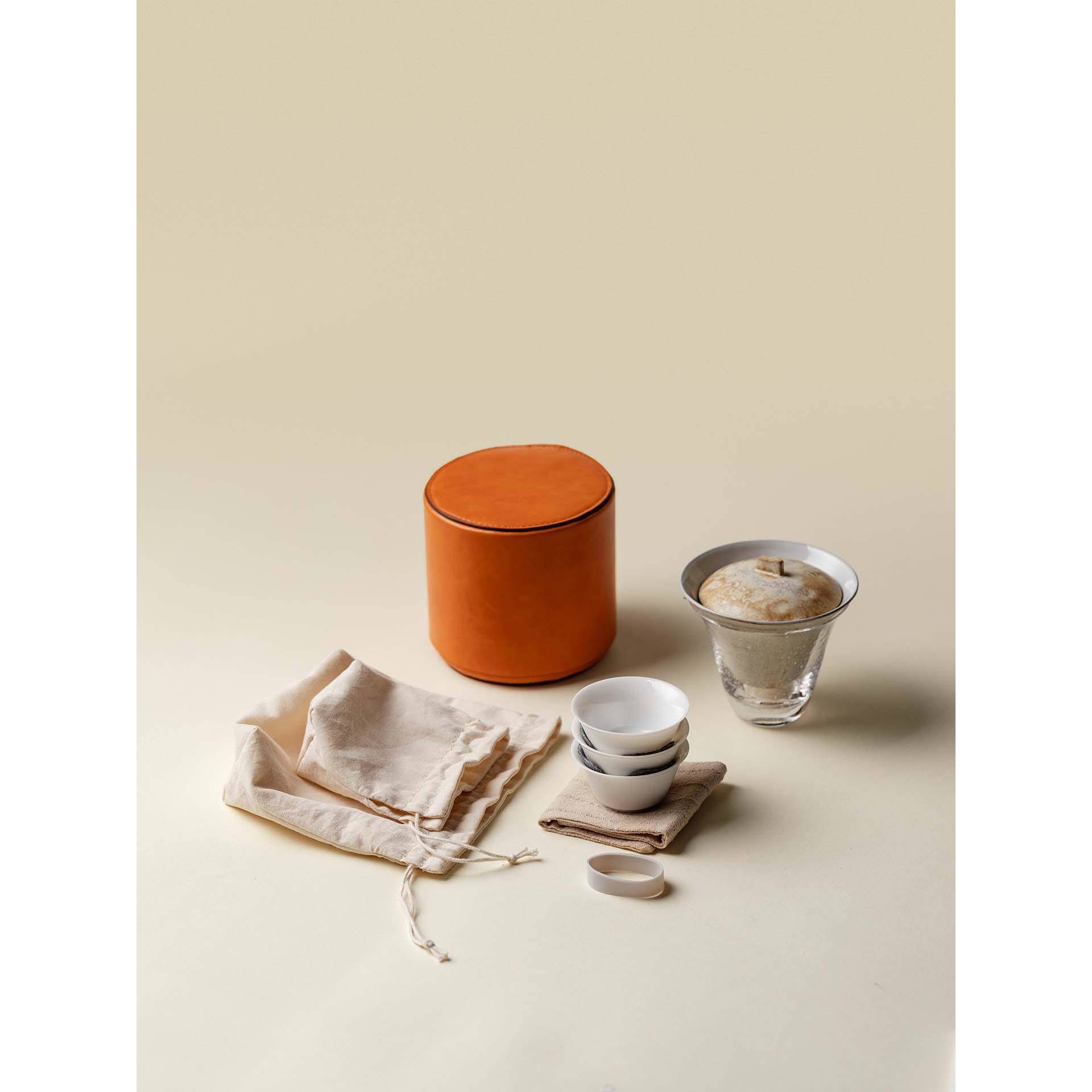 丽左旅茶具套行装茶便携快速杯户外露营式杯茶杯一碗LKA式三杯化