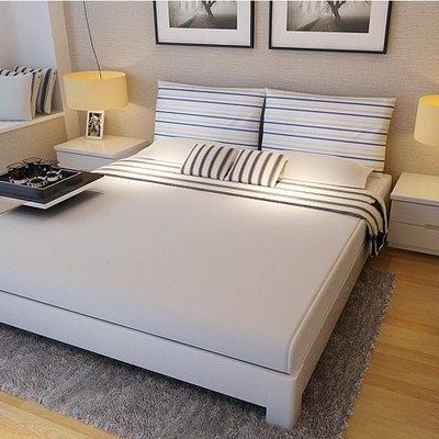 榻榻米床矮床实木床飘窗床双人床单人床欧式床木板床环保床1.5米