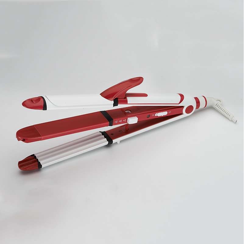 多功能陶瓷卷发直发夹板 专业玉米卷弹簧卷直发三合一美发器卷发