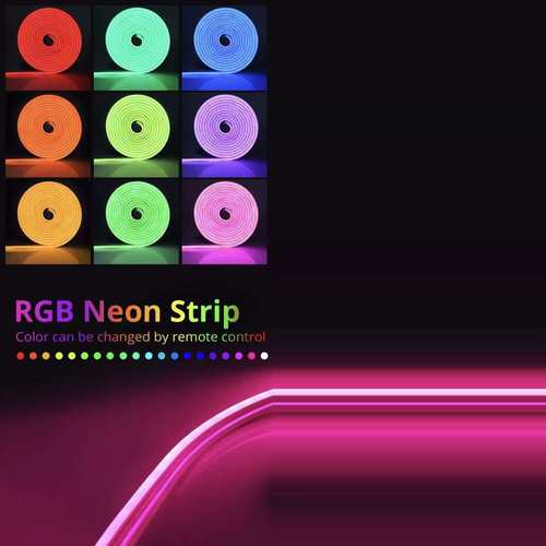 智能幻彩氛围灯电竞灯带LED流水RGB跑马霓虹硅胶电竞房氛围灯灯条