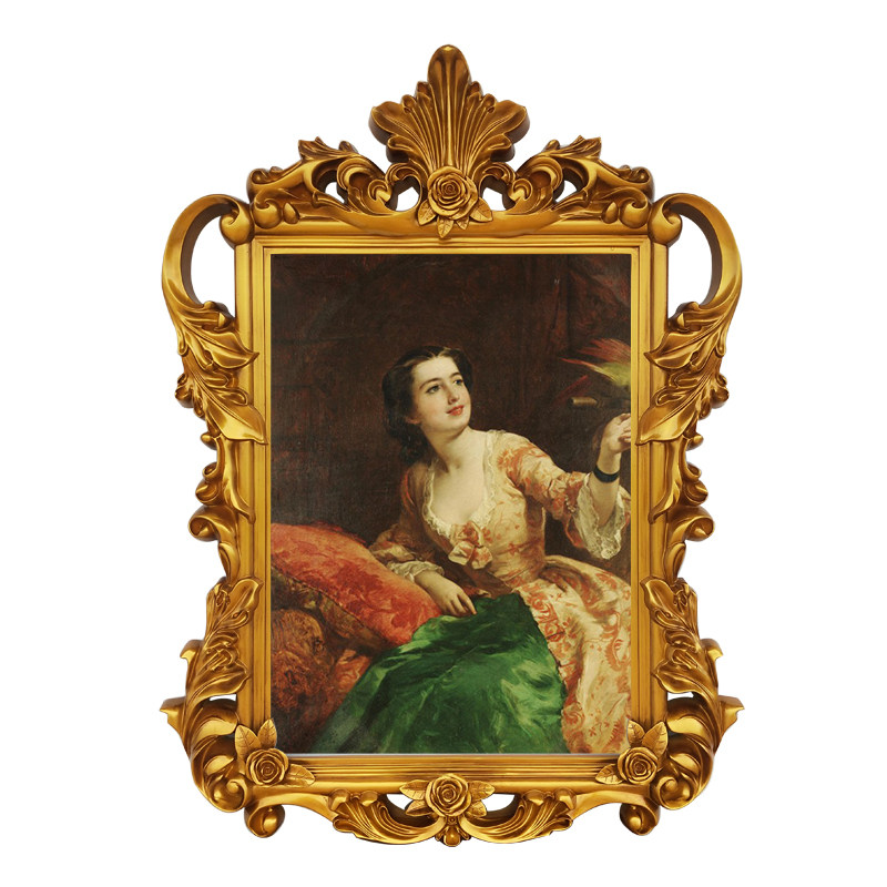 欧式画框复古装饰镜框客厅酒店玄关过道影楼异形婚庆油画相框挂墙