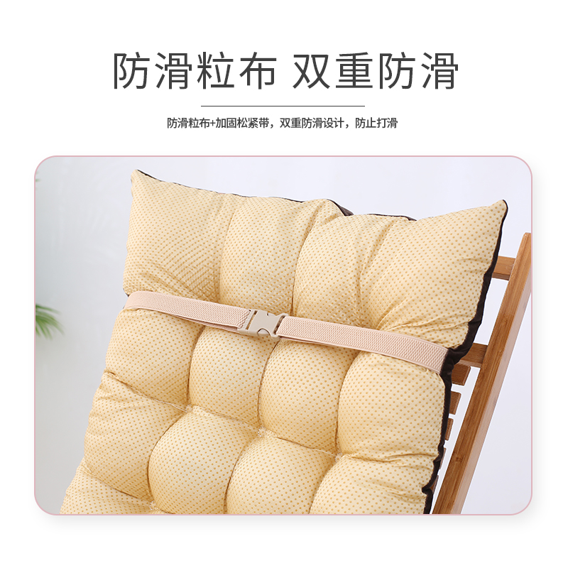 秋冬老式实木质沙发躺椅垫子棉垫四季通用防滑沙发折叠床坐垫加厚