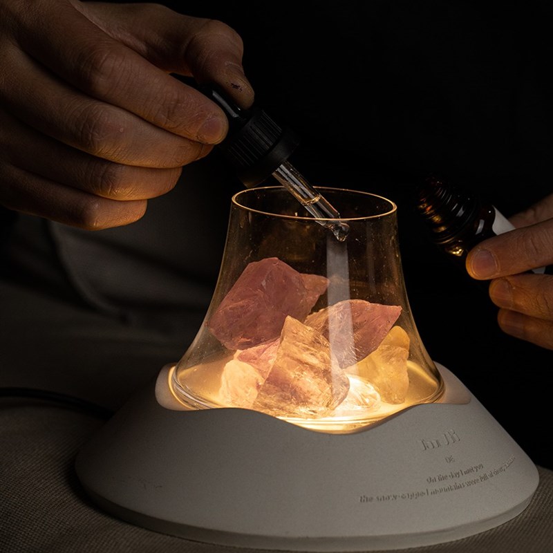 无火香薰灯扩香石精油灯家用卧室助眠香薰摆件小众创意香氛礼盒