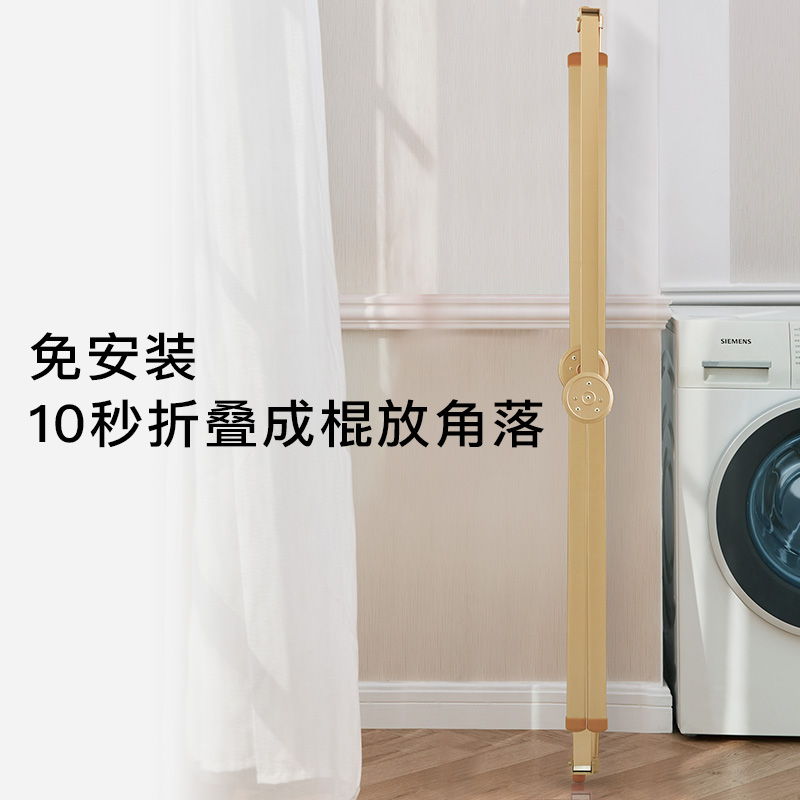 晾衣架落地折叠室内衣帽架家用单杆式飘窗卧室收纳架简易晒挂衣架
