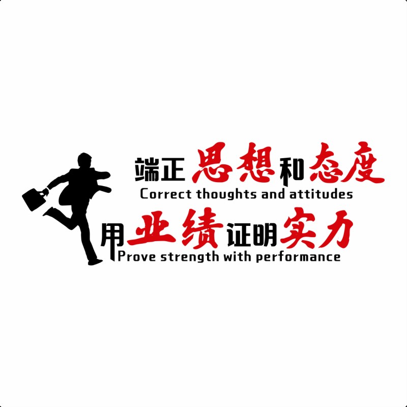 办公室背景墙面装饰团队会议室励志标语3d立体公司企业文化墙贴纸