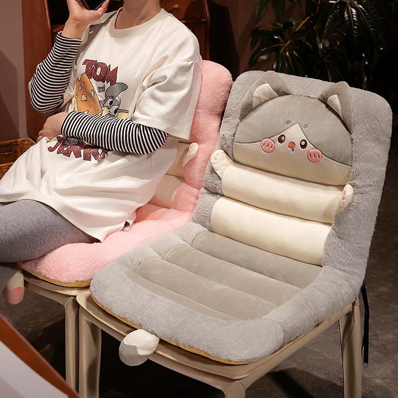 冬季连身坐垫椅子垫办公室久坐汽车屁股垫沙发座椅学生宿舍椅垫