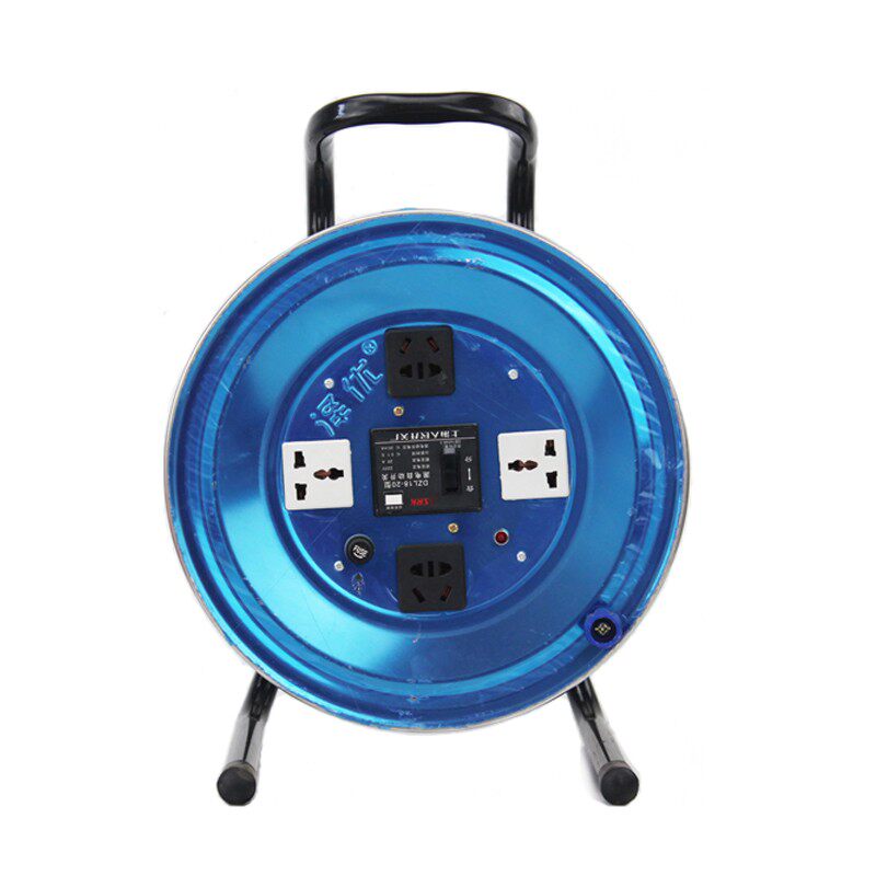 泽优米电缆盘拖线盘卷线盘绕线盘线滚子轴接线板空盘插座