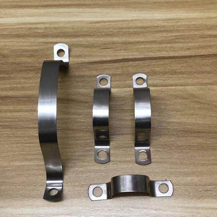 不锈钢半边码 管箍 110半圆型卡子不锈钢半边码水管4分6分1寸管卡