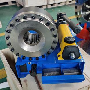 手动缩管机高压油管P16压管机液压油管扣压机钢管锁管机金属加工