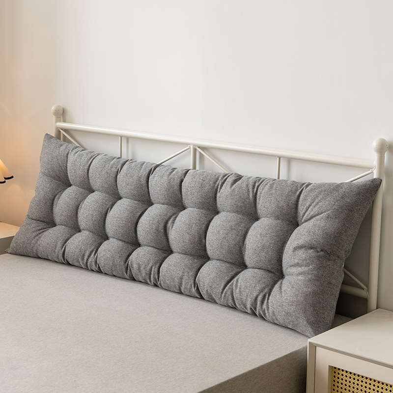 简约牀头靠垫多功能护腰靠背一体软包枕纯色宿舍靠枕长方形大靠背