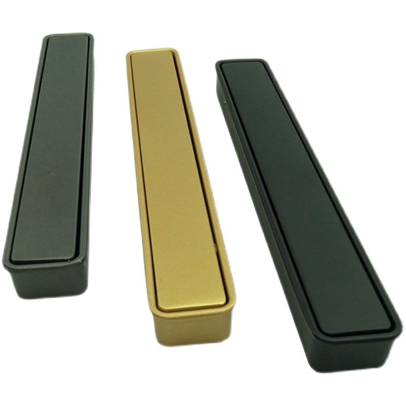 极简轻奢窄边暗扣拉手衣柜橱柜移门口袋嵌入式竖开把手柜门拉手