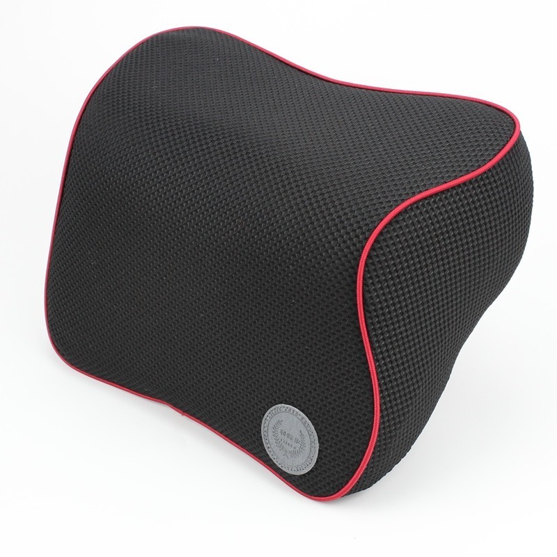 利特尔汽车内饰头枕颈枕黑色枕头通用记忆棉慢回弹靠枕脖子颈椎枕