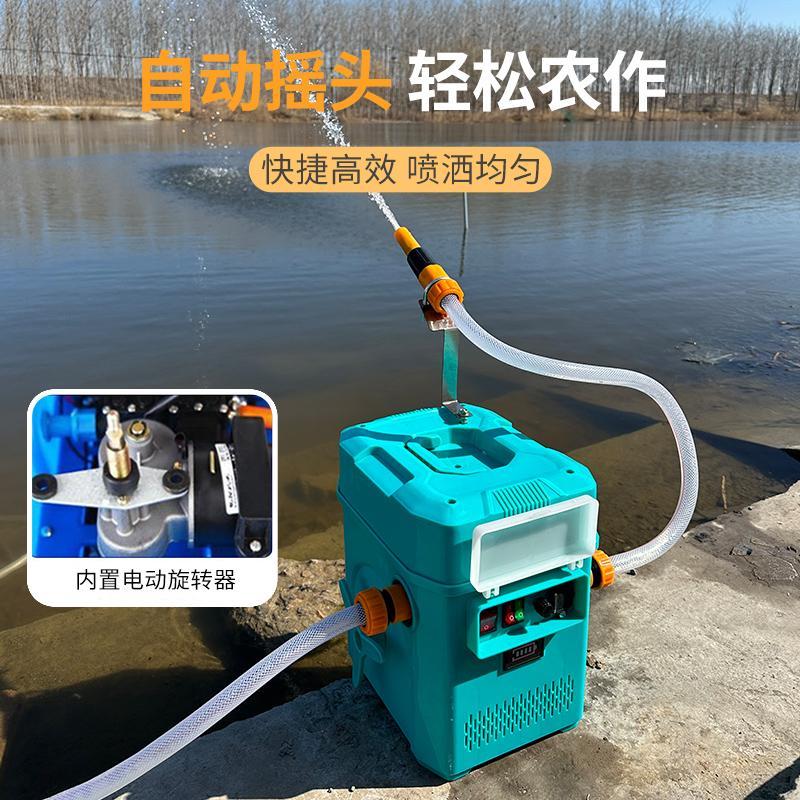 新款多功能强力鱼塘养殖虾蟹消毒撒药机全自动摇摆船用鱼塘喷药机