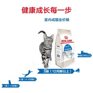成年猫咪 I27室内成猫400g小袋试吃体验装 姜露宠物 皇家猫粮IN27