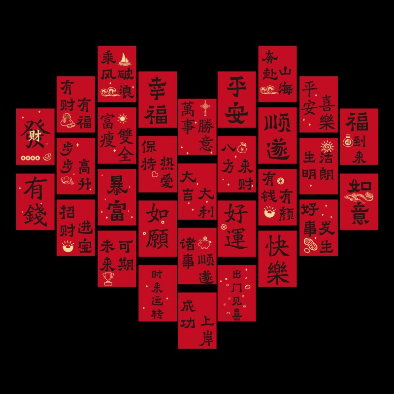 许愿墙贴纸2025蛇新年网红打卡造背景拍照区装饰春节元旦氛围布置