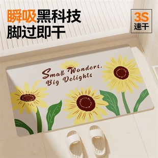 浴室淋浴房防滑吸水地垫进门入户门地毯门口家用客厅门厅厕所脚垫