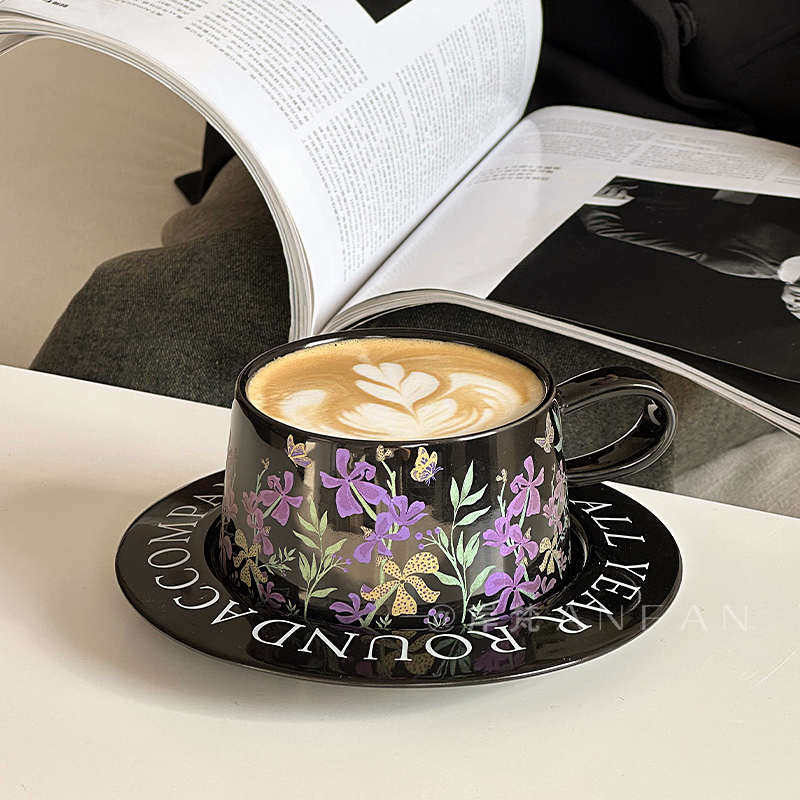 咖啡杯轻奢高级感ins风小众高颜值女生伴手礼中式带礼盒2024新款