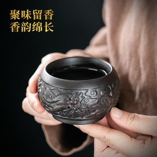 复古茶杯 三才盖碗家用功夫茶具泡茶碗宜兴紫砂品茗杯大号冲泡套装