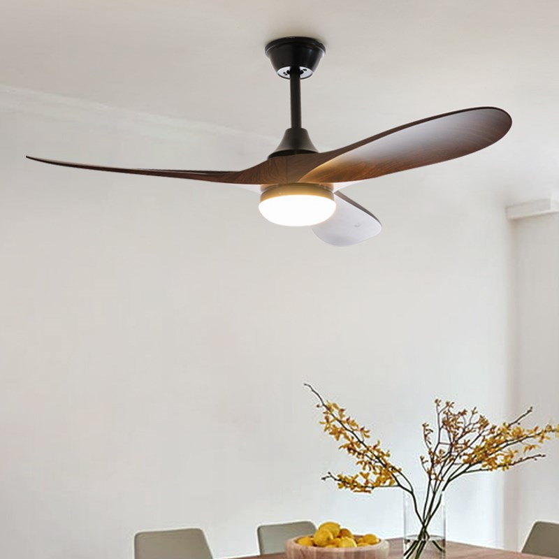 中古风复古吊式家用客厅美式风扇吊扇大风力餐厅实木民宿风扇吊灯