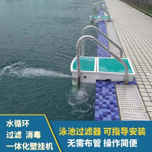 泳池一体化挂壁机 无机房循环水泵沙缸水处理设备过滤器 壁挂式