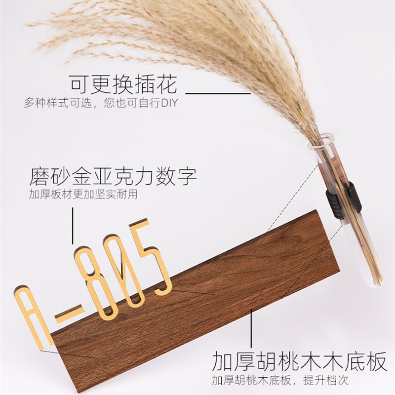 入户门门牌号高级感带灯轻奢创意别墅小区新房住宅房间门口数字插