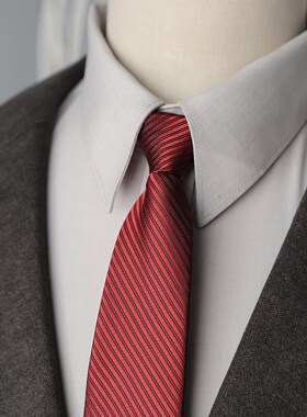 男士正装复古休闲免打领带懒人一拉得灰色蓝色条纹商务职业面试