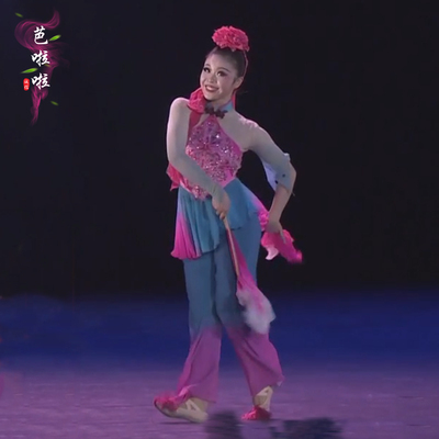 古典舞胶州秧歌舞蹈服兰花演出服珊瑚颂扇子舞广场安徽花鼓灯艺考