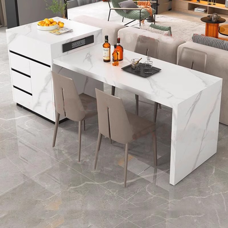 华意空间轻奢奶油风岩板