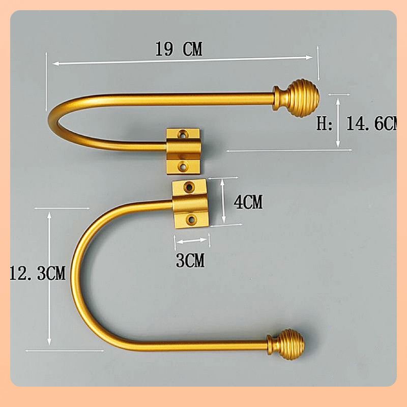 U形折叠窗帘浴室墙钩挂钩收纳壁钩固定器卡扣无需绑带可免钉粘