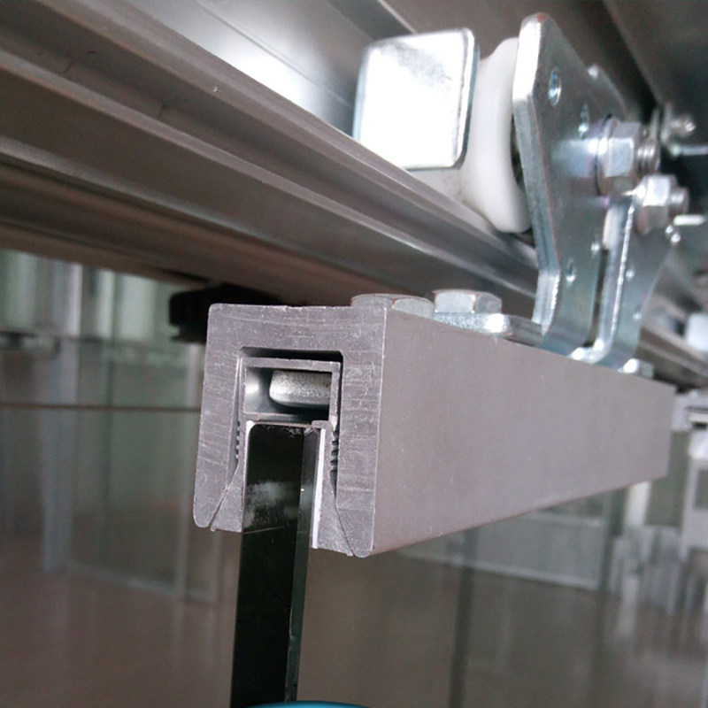 自动门新款上海市无框玻璃门12小铝合金免打孔短门夹 感应门吊夹