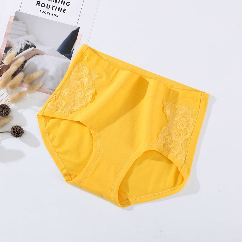黄色内裤女士高腰三角裤年打底裤黄色袜子加肥大码莱卡棉内裤,女士内衣/男士内衣/家居服,女三角裤,淘宝优惠券,粉丝福利购,淘宝优惠卷