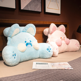 嘟嘟猫床头靠垫软包嘟嘟喵床上大靠背垫沙发抱枕宿舍枕头护腰靠枕