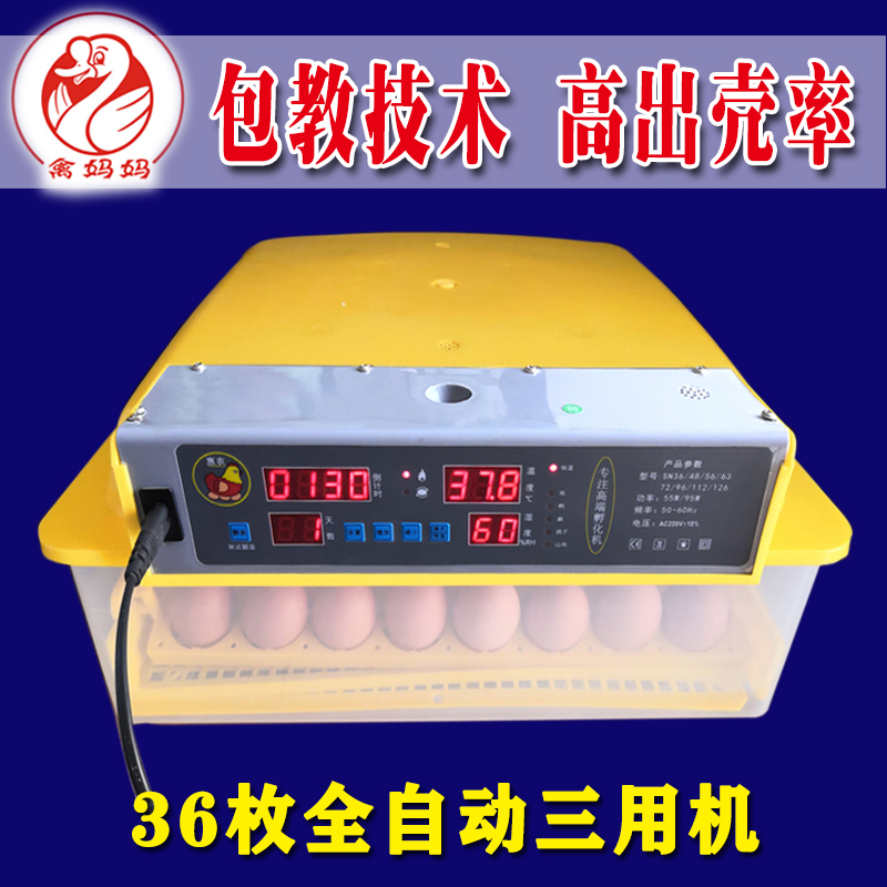 高档小鸡孵化器小型鸡蛋抱蛋机全自动鸡卵化机鸭鹅暖化箱孵化设备