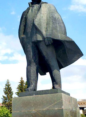 列宁玻璃钢彷铜雕塑名人校园文化广场城市大型公园铸铜人物雕像