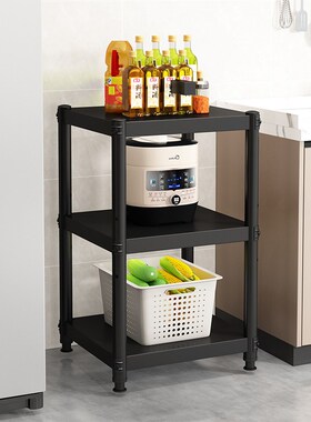 50x40厘米黑色厨房置物架三四层30宽35x60长55/45x45cm70/80高120