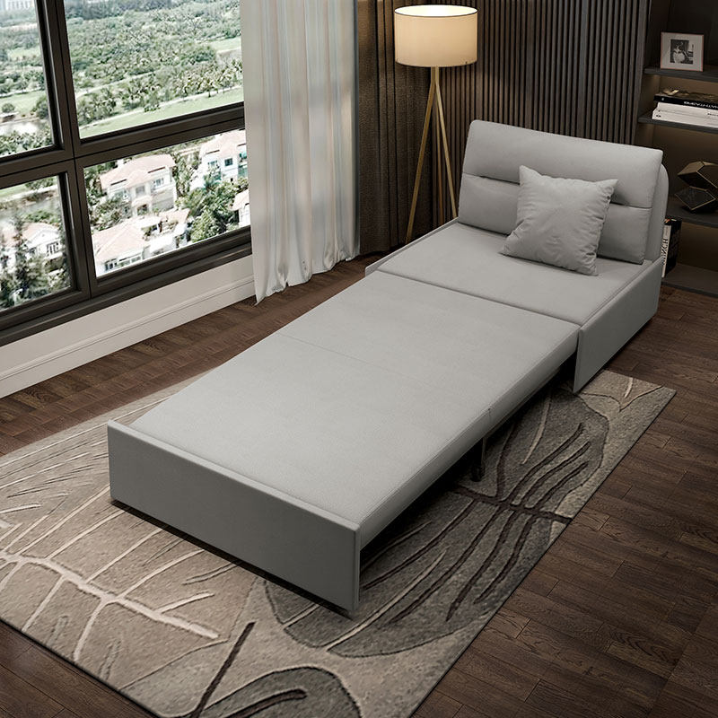 科技布沙发床坐卧两用客厅多功能80cm小户型可折叠单人1米宽皮质