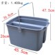 双格清洁桶卫生清洁塑料打蜡桶酒店家庭工具篮方形塑料地拖桶车桶