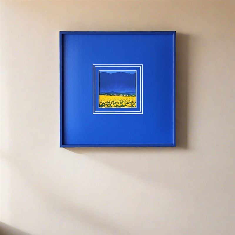 大师油画卧室客厅书房版画简约小众高级挂画多层卡纸样板房装饰画图片