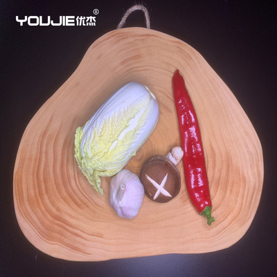 优杰银杏木菜板白果树砧板实木粘板圆树墩家用去皮案板宝宝辅食板