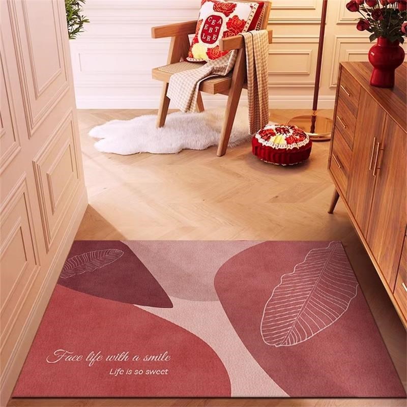 入户门地垫进门门口免洗可擦门垫玄关防滑可裁剪家用脚垫皮革地毯