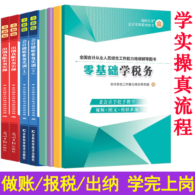 会计报税做账真账实训企业汇算清缴数电发票速查手册实务实操教程书材学老会计工作问题经验合集指导上岗宝典网课流程全盘出纳申财