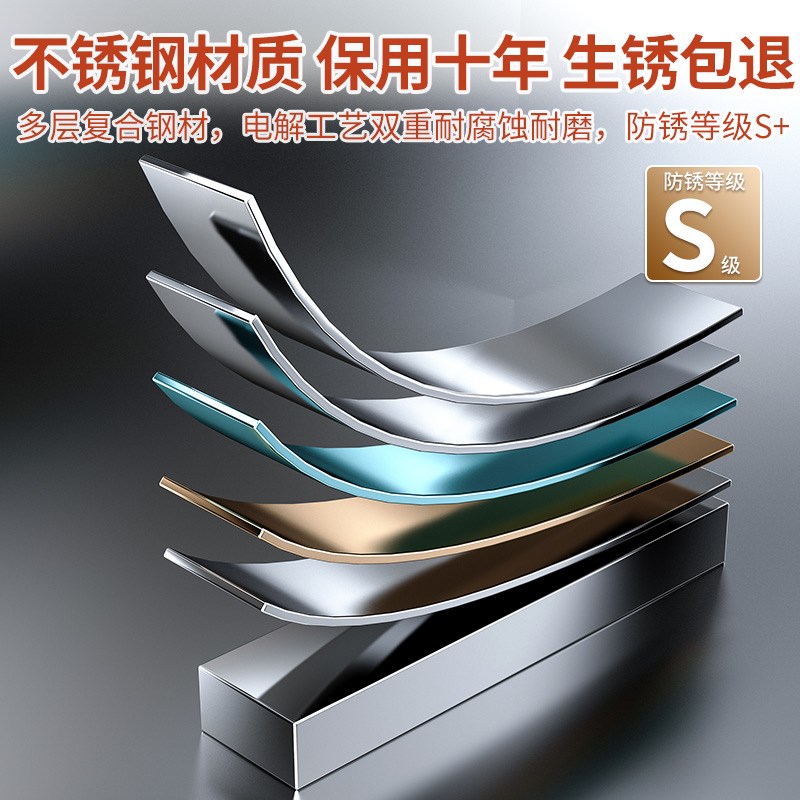 不锈钢抽拉碗架厨房橱柜内置拉篮抽屉式碗碟收纳架碗盘碗筷沥水架