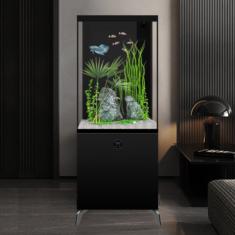 汉霸2024新款底滤鱼缸客厅家用小型超白玻璃造景水族箱智能落地,宠物/宠物食品及用品,底柜/落地缸,淘宝优惠券,粉丝福利购,淘宝优惠卷
